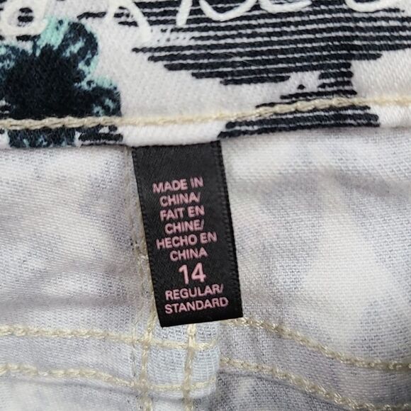 Victoria's Secret VS Mid-Rise Vintage Siren Floral Skinny Jeans Stretch Denim 14 - Picture 4 of 12